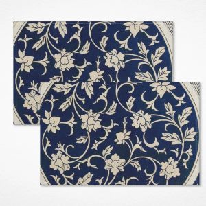 Bộ Thảm Trải Bàn Hoa VIKAMA - 2/4/6 Chiếc Tấm Lót Bằng Vải Lanh Polyester Chống Trượt Có Thể Giặt Được Để Trang Trí Nhà Bếp Tại Nhà Chống Nước-dầu