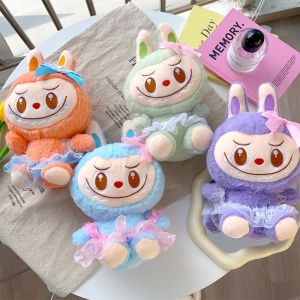 25CM Labubu Plush Dolls Kawaii Labubu Soft Stuffed Animals Anime Figure Pillow Cartoon Decor Kids Toys