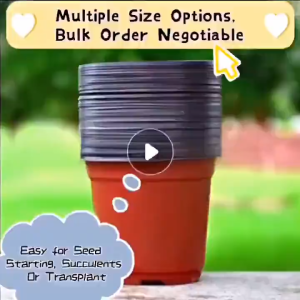 【Free Shipping】2Pcs 20Pcs Plastic Flower Pot Seedlings Plant Nursery Pots For Succulent Transplanting Multiple Plastic Flower Pot Seedling Plant Nursery Pots Succulent Transplanting Multiple Size 11 13 15 17CM COD