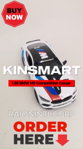 Kinsmart 1:38 BMW M8 Competition Coupe Diecast Vehicle Model RIC (19911) Collection Toys for Kids