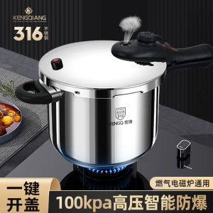Thickened 316 Stainless Steel Pressure Cooker Explosion Proof Gas Stove Universal Small Size for Cooking Kitchen Utensils