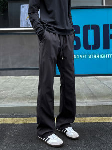 กางเกงขายาวทรงตรงแห้งเร็วสำหรับผู้ชาย CleanFit กางเกงขายาวทรงตรงขาบานเล็กสำหรับกลางแจ้ง กางเกงขายาวทรงตรงสำหรับใส่ไปทำงาน