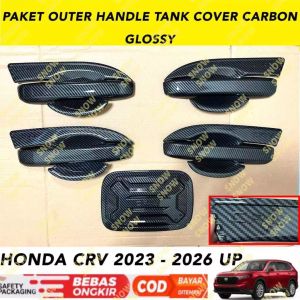Paket Outer Handle Tank Cover Honda Crv 2023 2024 2025 2026 Carbon