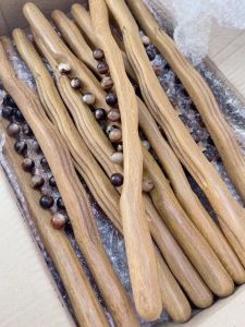 Gậy Vạn Năng Massage 10 Bi Sừng Cao Cấp - Dưỡng Sinh Giảm Béo Đả Thông Kinh Lạc - Dụng Cụ Diện Chẩn