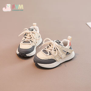 รองเท้าเด็กผ้าฝ้ายกันลื่นสำหรับฤดูใบไม้ผลิและฤดูใบไม้ร่วงสำหรับเด็กชายและเด็กหญิง รองเท้าเด็กผู้ชายแบบลำลอง รองเท้าเด็กผู้ใหญ่ รองเท้าเด็กคุณพ่อ