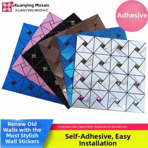 XIANXINGREN | 3D Self-Adhesive Metal Mosaic Wall Sticker