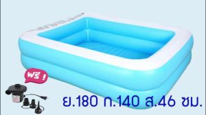 สระเคลื่อนที เป่าลม ฟรีเครื่องเป่าลมไฟฟ้า สินค้าในไทยมีพร้อมส่ง