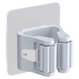 Drill-Free Robust Mop Holder Storage Rack