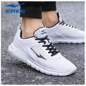 รองเท้าวิ่งผู้ชาย Erke Breathable Mesh Thin Sport Shoes รองเท้าวิ่งกลางแจ้งแบบลำลอง รองเท้ากีฬาสำหรับฤดูร้อน รองเท้าสวมสบาย