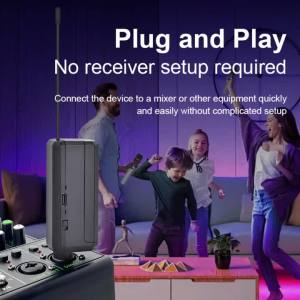 IRIN | IRIN UHF Wireless Microphone System WX17 Professional Handheld Dynamic Mics For Stage Karaoke Live Streaming Outdoor Events