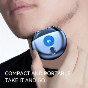Portable Electric Mini Shaver for Men Stainless Steel Blades Waterproof Painless Shaving Travel Cordless Razor (Sensitive Skin Friendly)