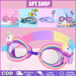 Kacamata Renang Anak-anak Unicorn Tahun Air Dan Anti-kabut Bingkai Besar Definisi Tinggi Swimming Character Anti UV Anti Fog Karet Silikon