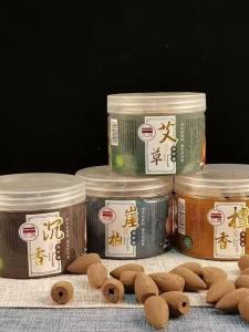 Chinese Zen Style 55 Pieces Frankincense Myrrh Artemisia Rock Pine Cone Shaped Indoor Decorative Aromatic Scents Purifier