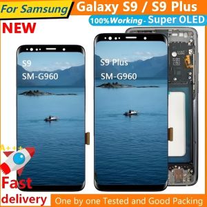 NEW OLED LCD For Samsung Galaxy S9 G960U G960B with Frame Display Touch Screen Digitizer S9 Plus LCD G965B/DS G965F Replacement
