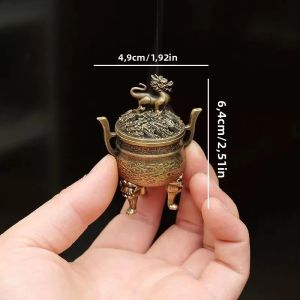 Lư Hương Kim Loại Nhỏ Dùng Trong Nhà Cho Lễ Trà Đĩa Xiangyun Lò Xông Hương Trang Trí Phòng Khách