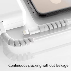 Data Cable Protective Cover Silicone Spiral Charging Cable Phone Anti Break and Anti Breakage Charger Connector