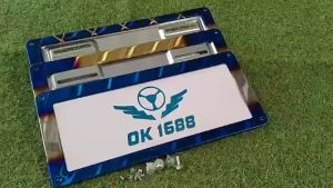 กรอบป้ายทะเบียนรถยนต์ วัยรุ่นไทเท! ใช้ได้ รถเก๋งเเละ รถยนต์