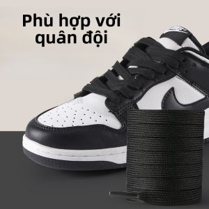 XIANZHAO | Dây giày thể thao Nike Air Force One Dunk đen AJ Dây giày đế bằng màu trắng dành cho nam và nữ Dây giày chính hãng