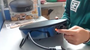 เครื่องทำแพนเค้ก เครื่องทำพิซซ่า อเนกประสงค์ 1000W