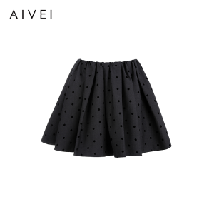AIVEI | Vintage Ballet Dots Winter Skirt