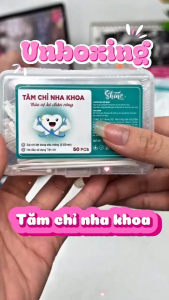 Hộp Tăm nhựa nha khoa Shine (50 chiếc). Tăm xỉa răng nhựa tiệt trùng Lấy thức ăn ra khỏi kẽ răng tăm chỉ nha khoa