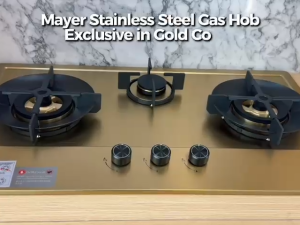 MAYER STAINLESS STEEL GAS HOB 86cm MMSS8888I-GD (EXCLUSIVE IN GOLD) + FAST DELIVERY