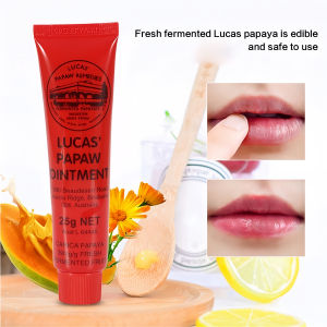 Australia Original Lucas’ Papaw Ointment 25g Lip Balm Lipstick Moisturizing Anti Drying Burn Ointment Mosquito Bites Universal Cream Lip Balm for Adult Kids