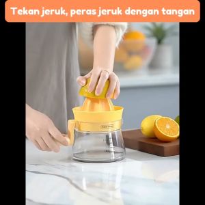 Hand Juicer Peras Jeruk Mesin Alat Pemeras Jeruk Nipis Lemon Dengan Gelas Ukur Takar