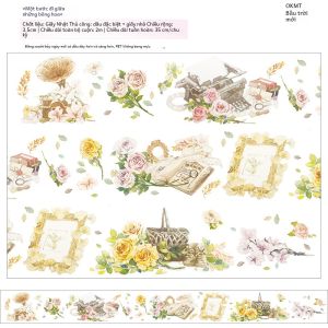 Okmt Cảnh Hoa Tay Tài Khoản Băng Mới Bảy Ngày Trăm Năm Giấy Băng Dính Cho Hoa Anh Đào Mùa Thu Kiến Trúc Sân Vườn Miếng Dán