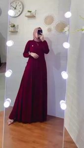 dress/Hanum dress/gamis rayon/gamis cringkel/dress busui/gamis polos