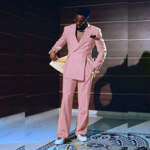 Áo Vest Công Sở Nam Màu Hồng Chất Liệu Cotton Polyester Kiểu Dáng Ôm Body Phong Cách Lịch Sự Thích Hợp Cho Nhiều Dịp Sản Xuất Tại Trung Quốc.