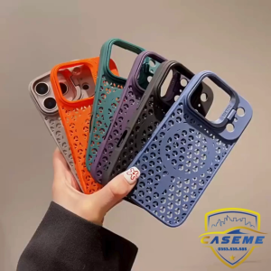 Ốp Lưng Tản Nhiệt Thoáng Khí Silicon Chống Sốc Hỗ Trợ Sạc Từ Tính Không Dây Cho iPhone Air iPhone 17 iPhone 17 Pro iPhone 17 Pro Max