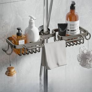 1pcs Bathroom Storage Rack Shower Head Storage Basket Shower Head Storage Rack Suitable for Bathroom Shower Head Kitchen Fauce