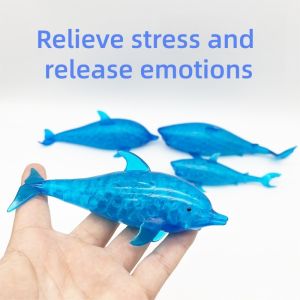 newCreative Stress Relief Toy Dolphin Pinch Music Release Ball Stress Relief Tool Childrens Internet Celebrity Slow Rebound Toy