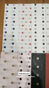 [5 LEMBAR] FLOWER WRAPPING KOREAN PREMIUM COTTON MINI POLKADOT KERTAS BUKET TISSUE SERAT PEMBUNGKUS BUNGA