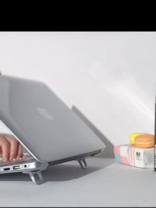 2 ชิ้น ขาตั้งแล็ปท็อป อุปกรณ์ แพ็ค ขาตั้งอลูมิเนียมอัลลอยด์ พกพา สำหรับผู้ที่ต้องการผลลัพธ์ที่สูง