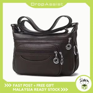 DROPASSIST 1802 PU Beg Tangan Wanita Sling Bag Women Style Handbag Shoulder Messenger Beg Perempuan
