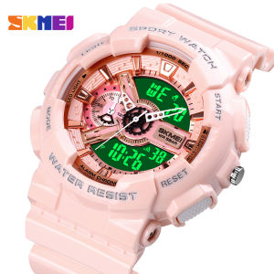 SKMEI 1688 Dual Display Man Wristwatches LED Chrono Alarm Clock Mens Watches Sports Digital Watch for Men Shockproof Waterproof