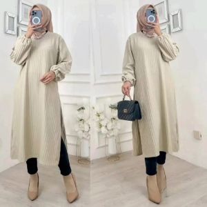DISKON HABISSS LONG TUNIK KNITE HORNET 100 RB 2 PCS