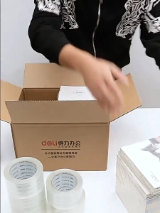 1.2CMx50M Transparent Tape Packaging Tape Clear Sealing Tape Long Binding Tape