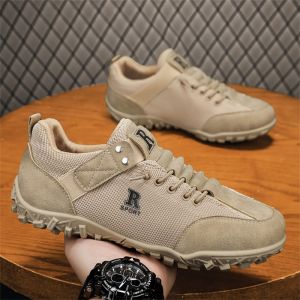 Summer Retro Brown Leather Soft-soled Shoes
