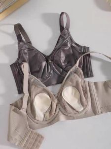 Áo Ngực Lót Thép Mềm Mùa Hè Bằng Lụa Mỏng Cho Nữ Áo Ngực Nâng Ngực Chống Chảy Xệ Giảm Béo Cỡ Lớn Nhỏ Gọn