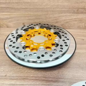 Đĩa thắng rembo Khoen Inox siêu sáng size 220mm V3 4 lỗ thông dụng các dòng xe