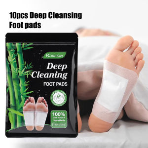 5 Pairs Detox Foot Patches Wormwood Bamboo Foot Pads Dehumidification Body Slimming Shaping Stickers Improve Sleep Foot Care Relaxation