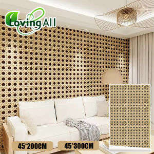 Honeycomb Grid Wallpaper Chinese Retro Style Luxury Home Decoration Entrance DIY Self-adhesive Wallpaper Wall Stickers
