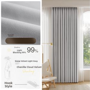 WEILAISHI | Blackout Thickened Soundproof Heat Insulation Easy Installation Curtains