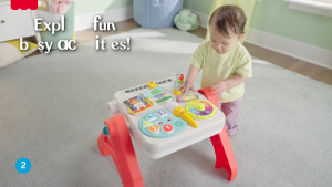 Fisher-Price Laugh & Learn 4-In-1 Activity Table & Easel Electronic Learning Toy For Baby & Toddler