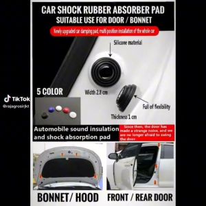 4 pcs Pelindung Getaran Pintu Mobil Kedap Suara Silikon 4 pcs Karet Peredam Getar