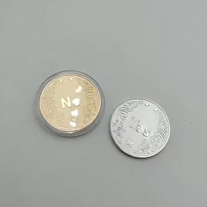 Yes or No Coin Decision Choose Decision Coin YES-NO Lucky Toy Coin Luck Coin Decision Coin