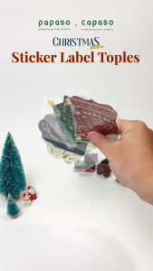 Sticker Label Toples Natal Christmas